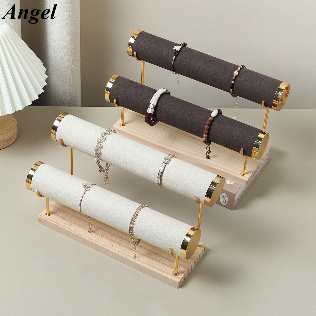 Jewelry And Watches Exhibition - Solid Wood Jewelry Display Stand, Multi-Function