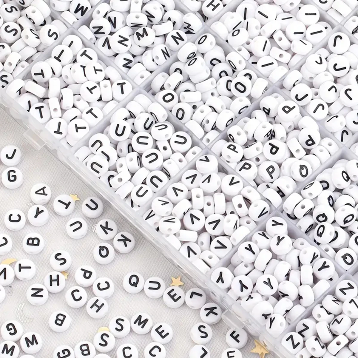 Jewelry Quotes - 100-500PCS Acrylic A-Z 26 Letter Beads