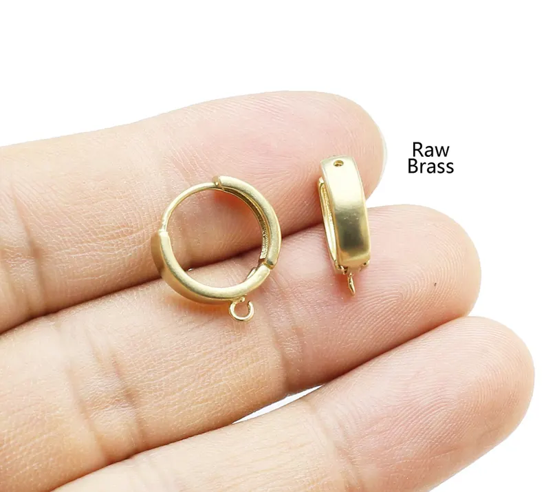 Hoop Earrings - 10pcs Round Earring Hoops, Huggie Hoop