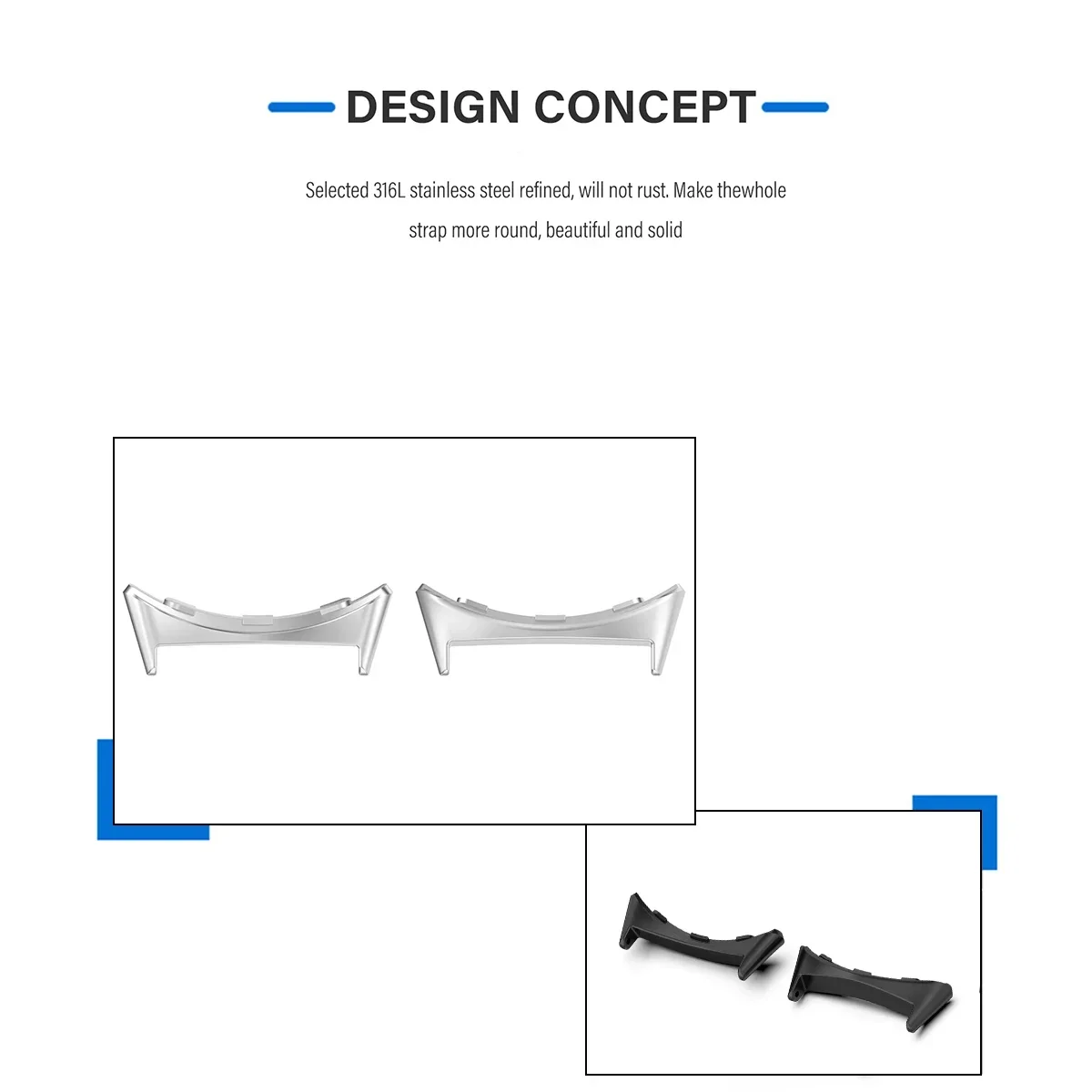 2pcs Watch Strap Connector Ada - Watch Strap Replacement review and price