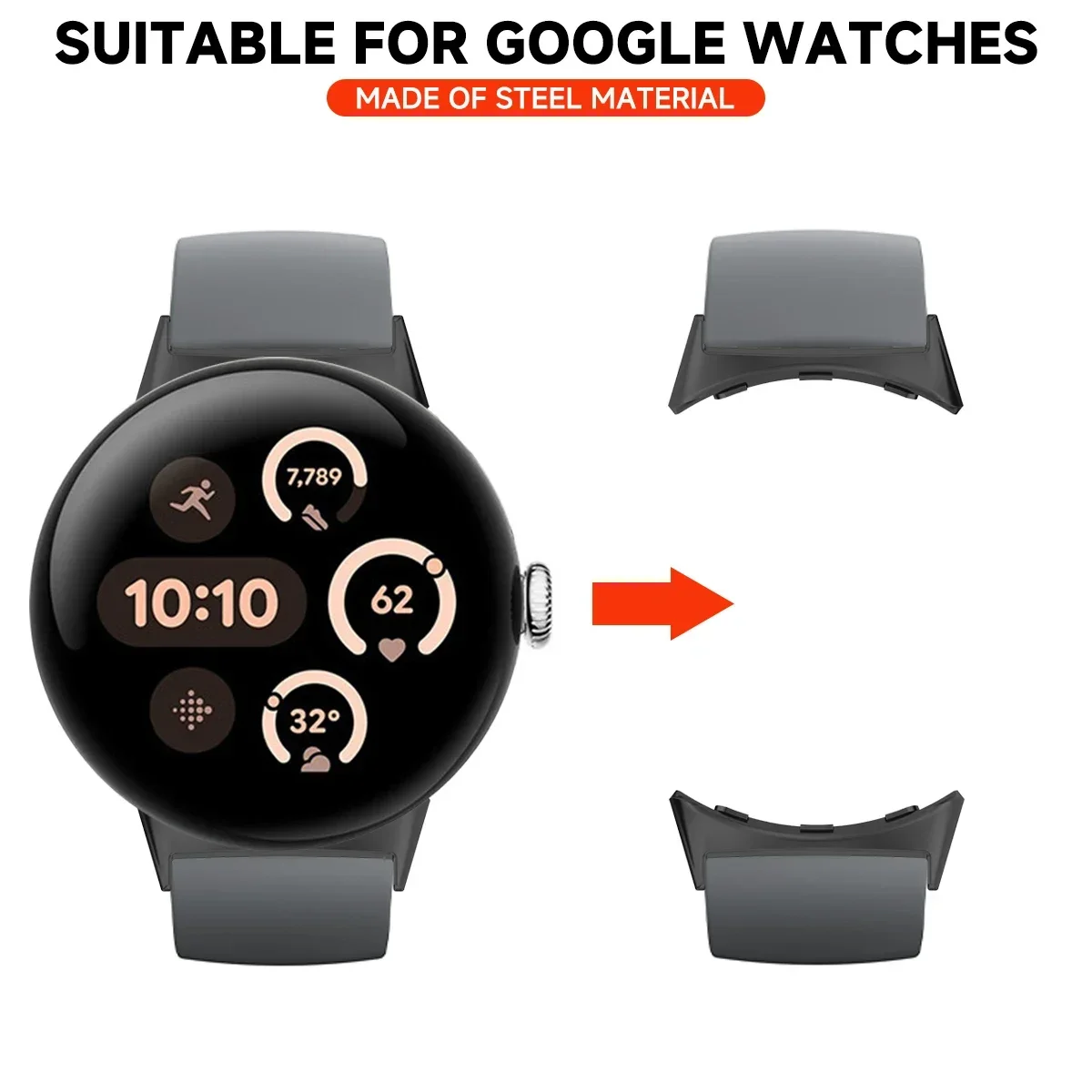 2pcs Watch Strap Connector Ada - Watch Strap Replacement review and price