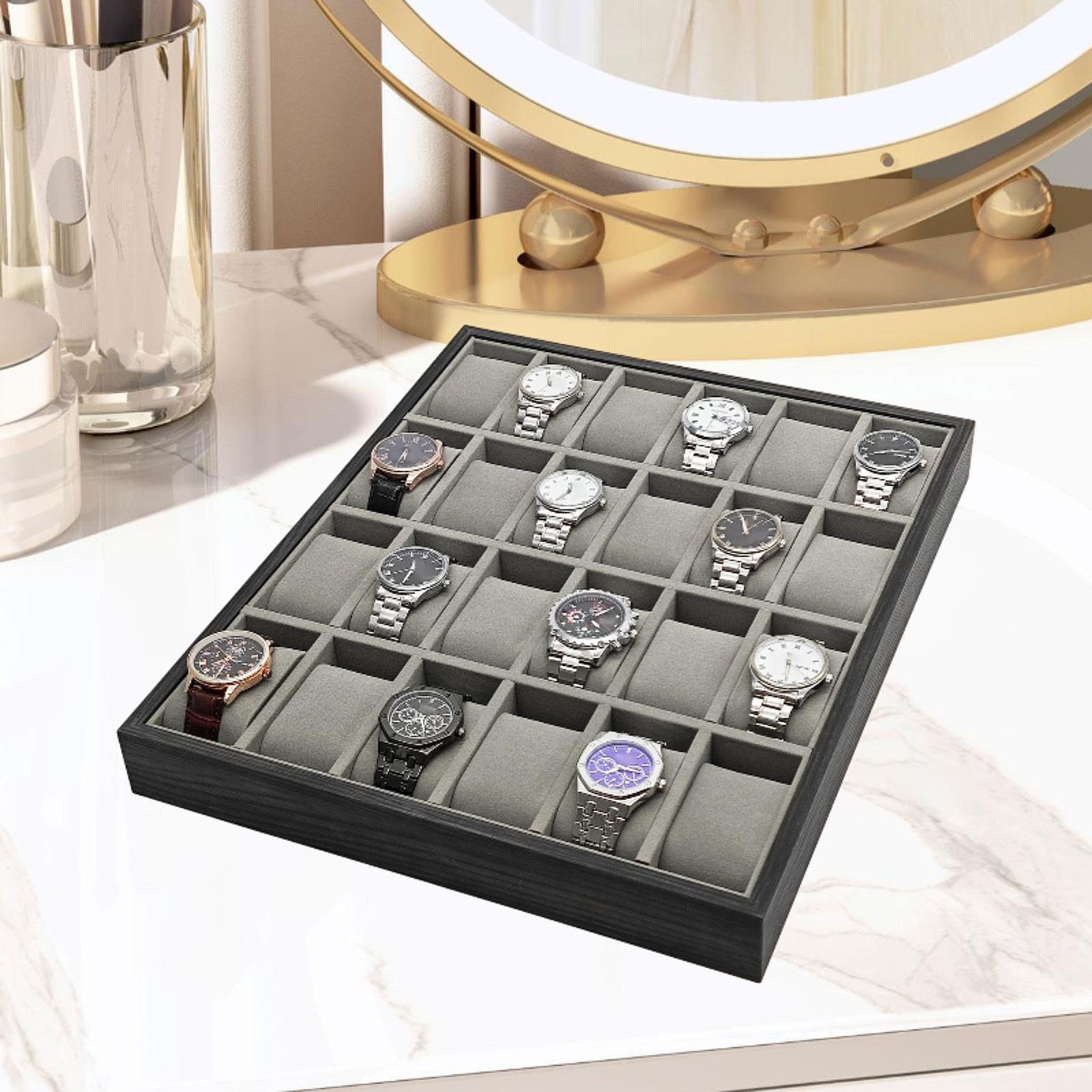24 Slot Wooden Watch Storage T - Jewelry And Watches Exhibition review and price