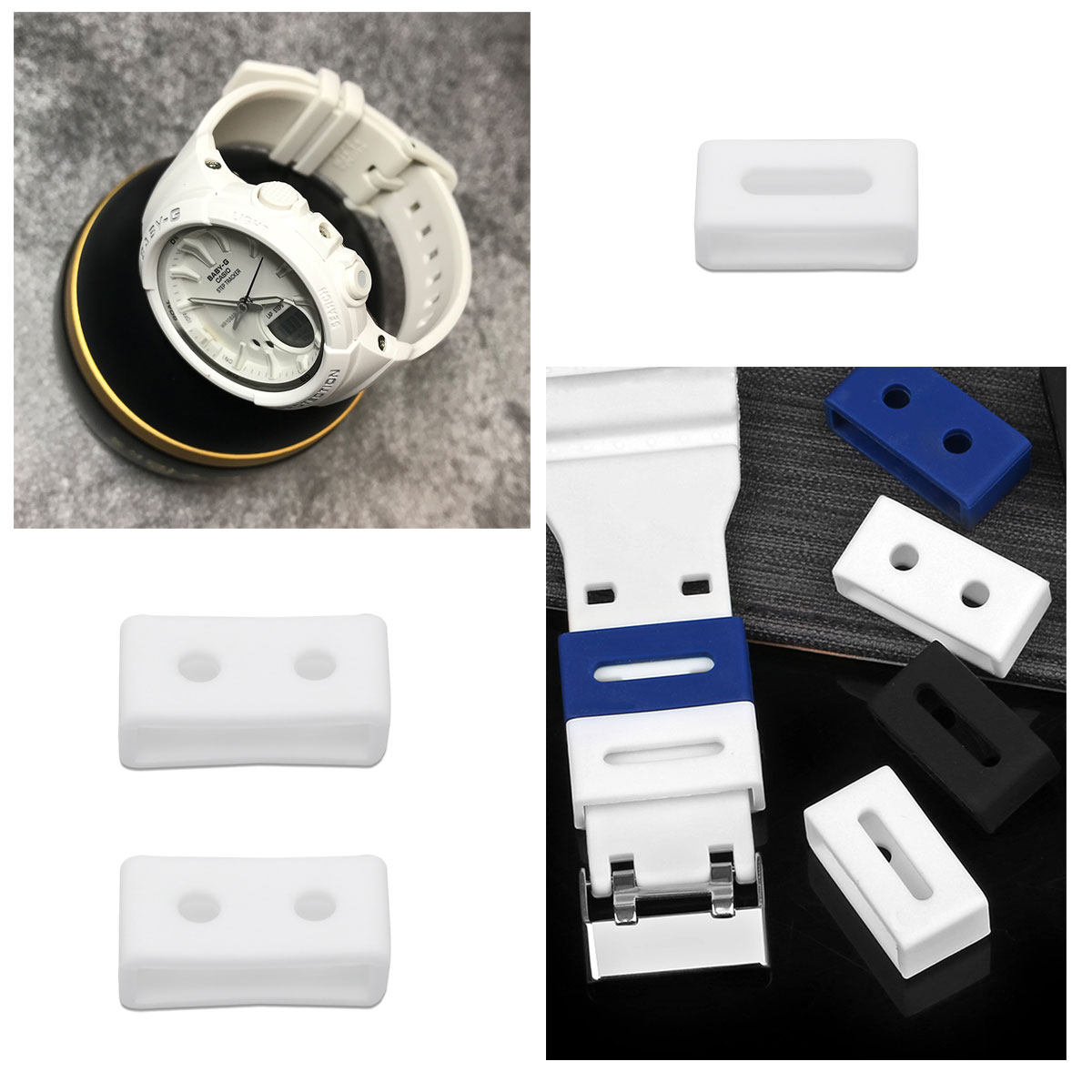 3Pcs Silicone Watch Band Loops - Watch Strap Replacement review and price