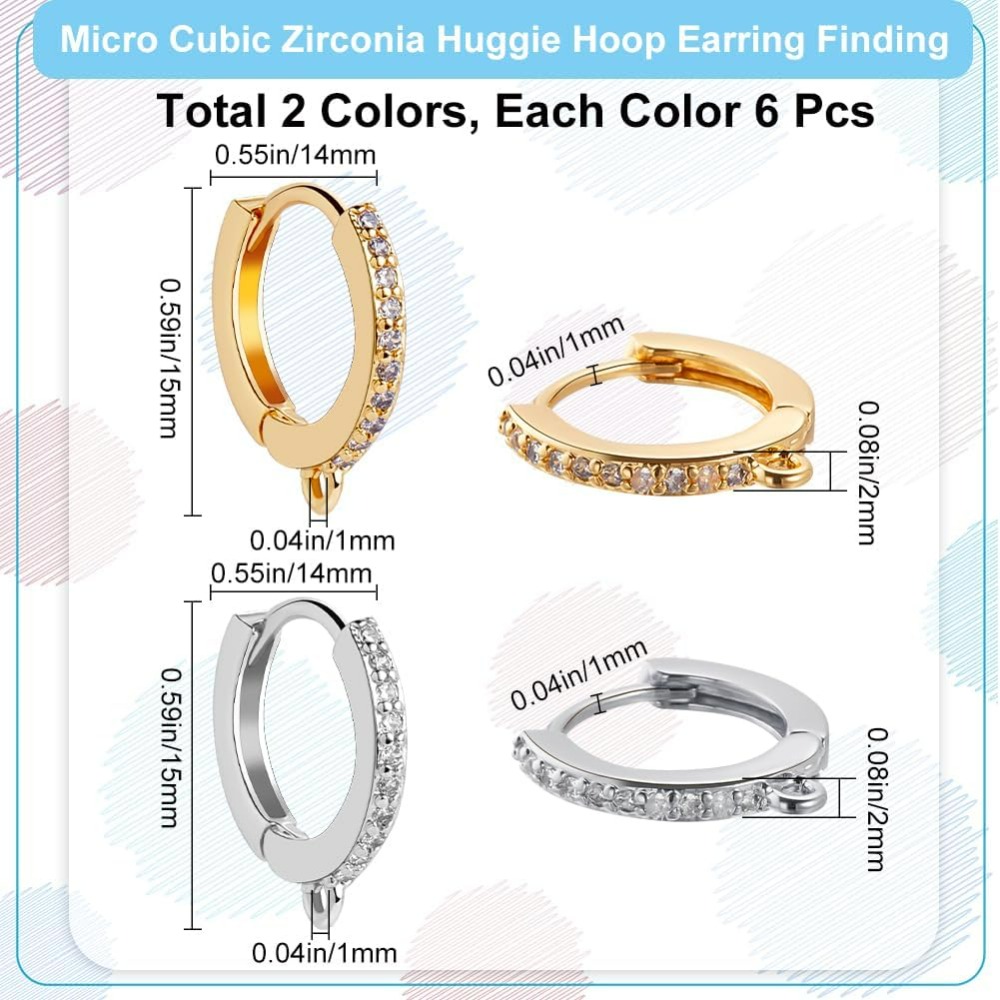 1 Box 12Pcs Round Leverback Ho - Hoop Earrings review and price