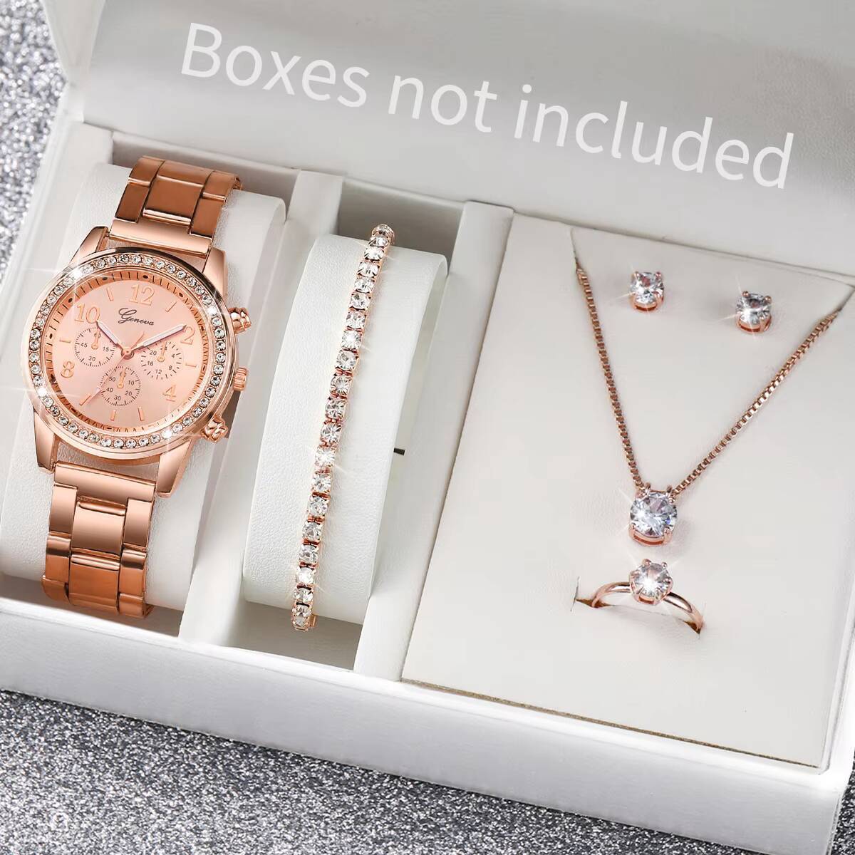 6PCS/Set Fashion Rhinestone Wo - Jewelry Like Watches review and price