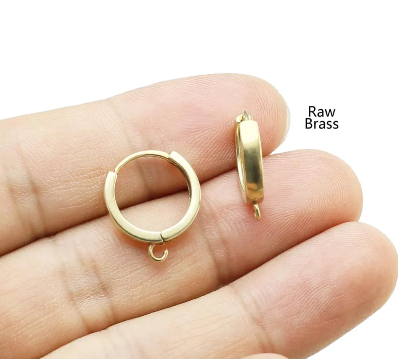 10pcs Brass Ear Hoops, Leverba - Hoop Earrings review and price