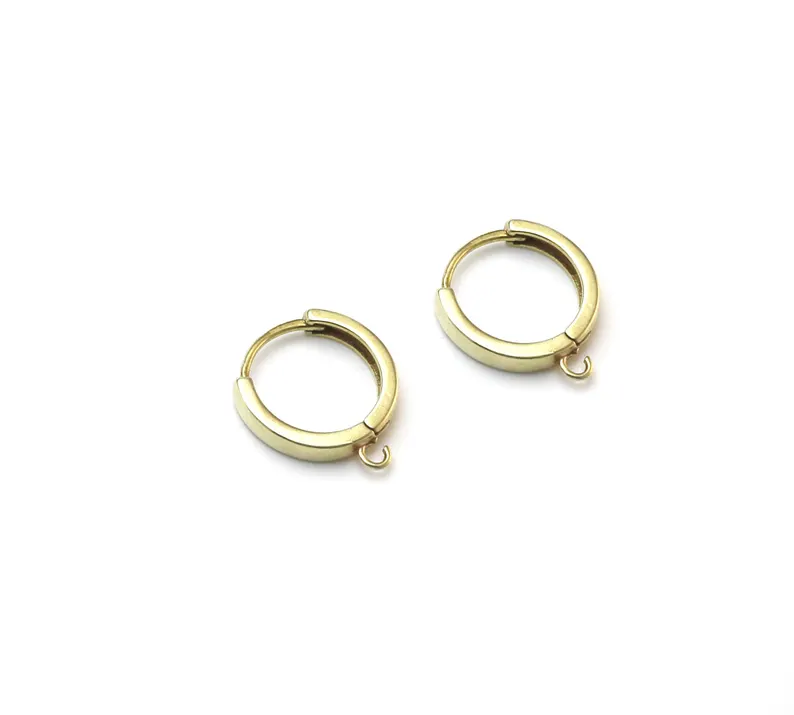 10pcs Brass Ear Hoops, Leverba - Hoop Earrings review and price