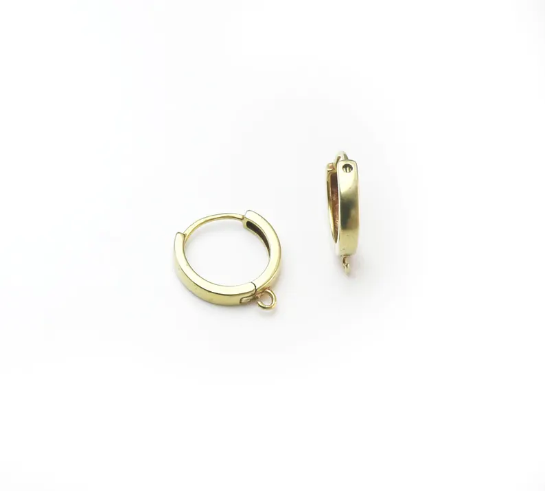 10pcs Brass Ear Hoops, Leverba - Hoop Earrings review and price