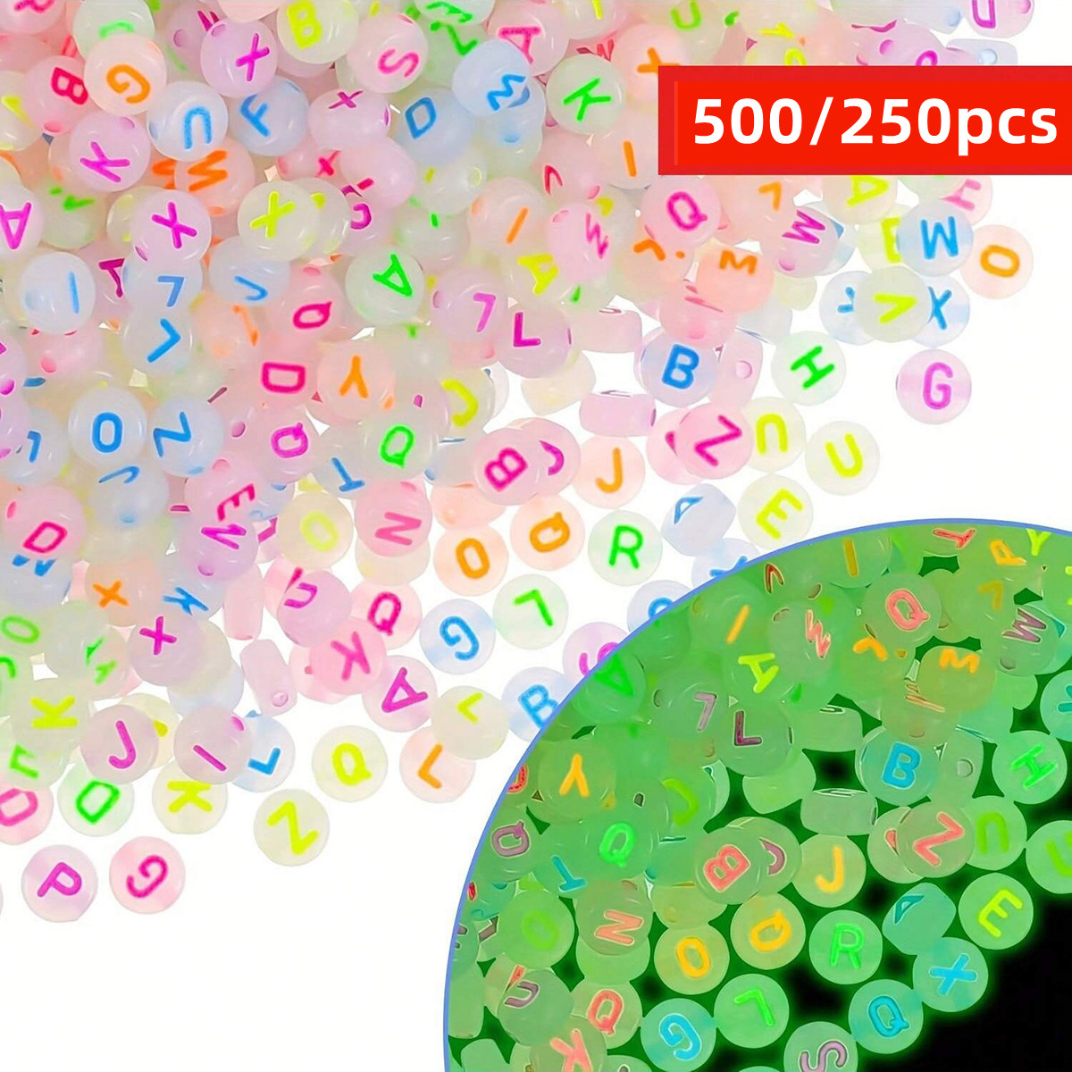 500/250pcs 4*7 mm Glowing Acry - Jewelry Quotes review and price