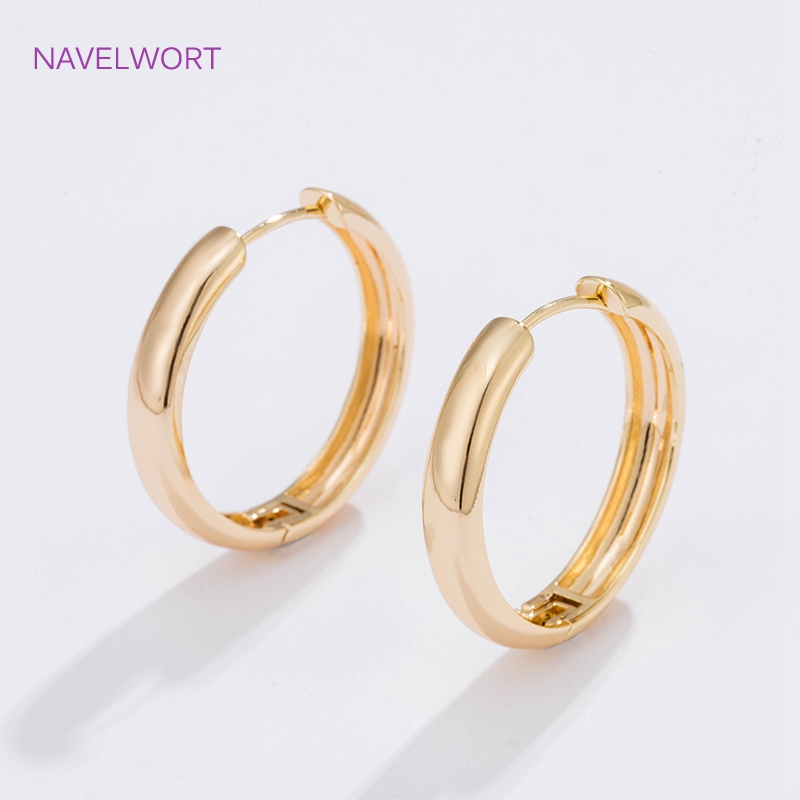 6 Sizes Gold Plated Circle Hoo - Hoop Earrings review and price