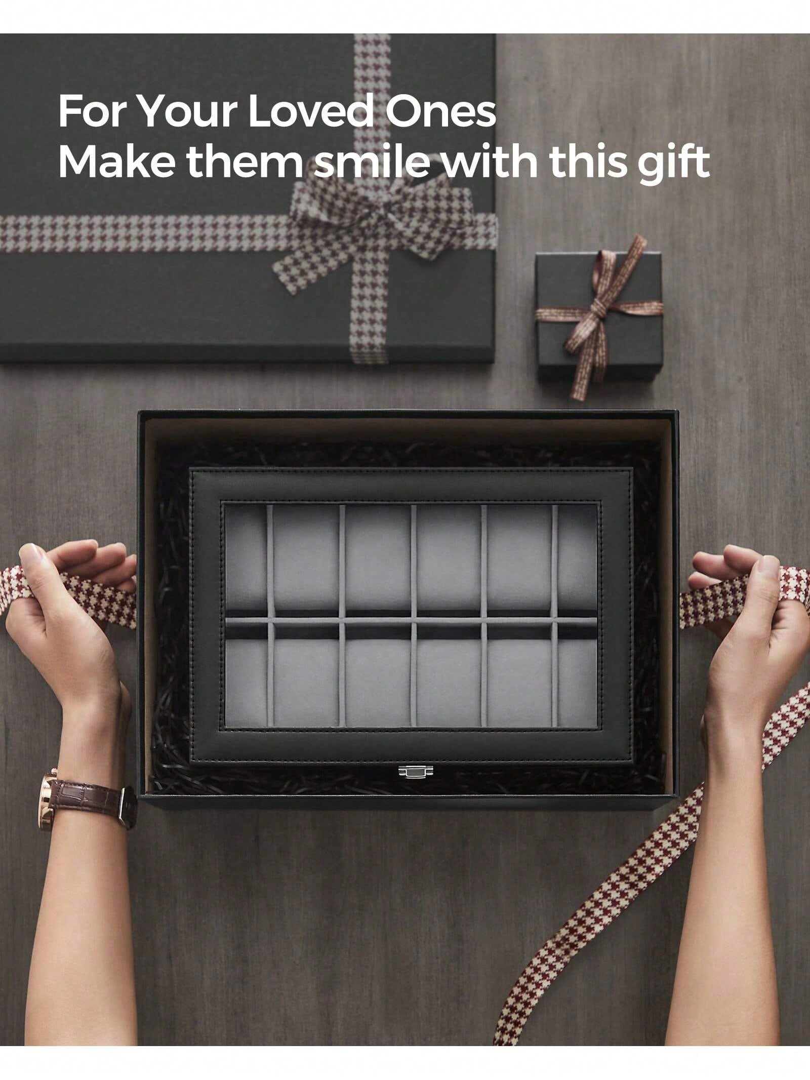 12-Slot Lockable Watch Box wit - Jewelry Like Watches review and price