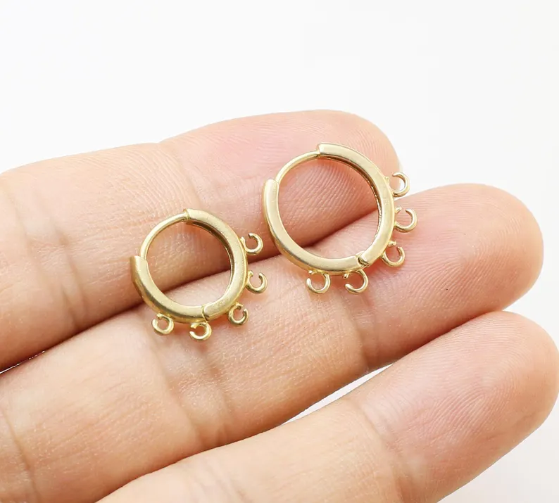 10pcs Brass Ear Hoops, Leverba - Hoop Earrings review and price