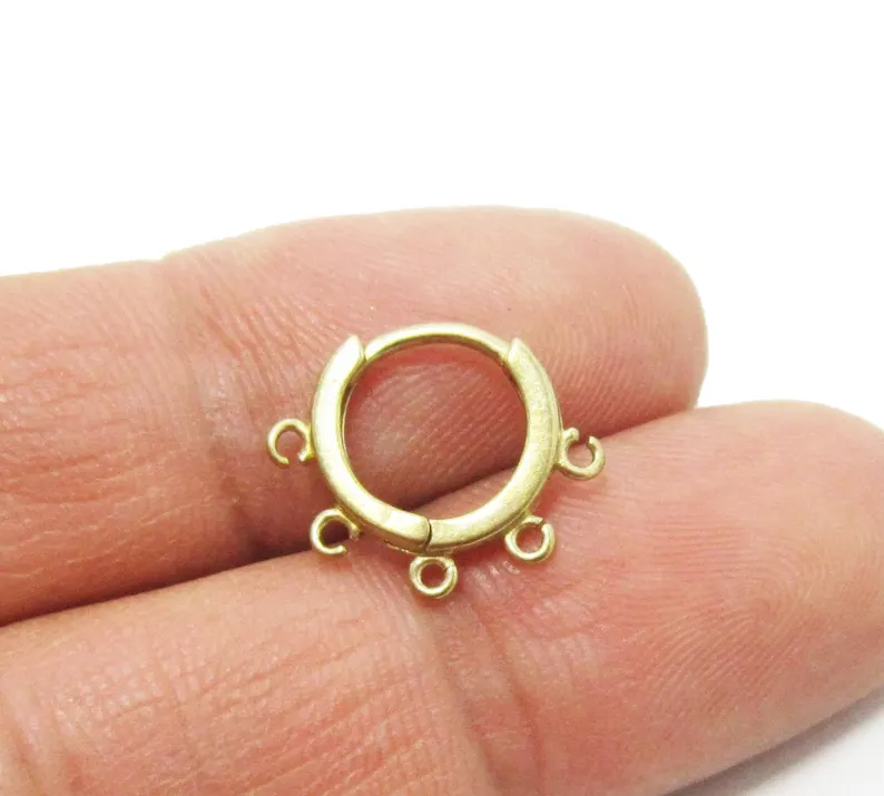 10pcs Brass Ear Hoops, Leverba - Hoop Earrings review and price