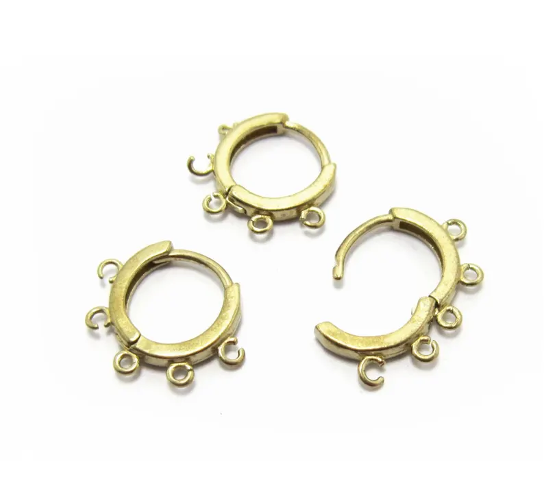 10pcs Brass Ear Hoops, Leverba - Hoop Earrings review and price