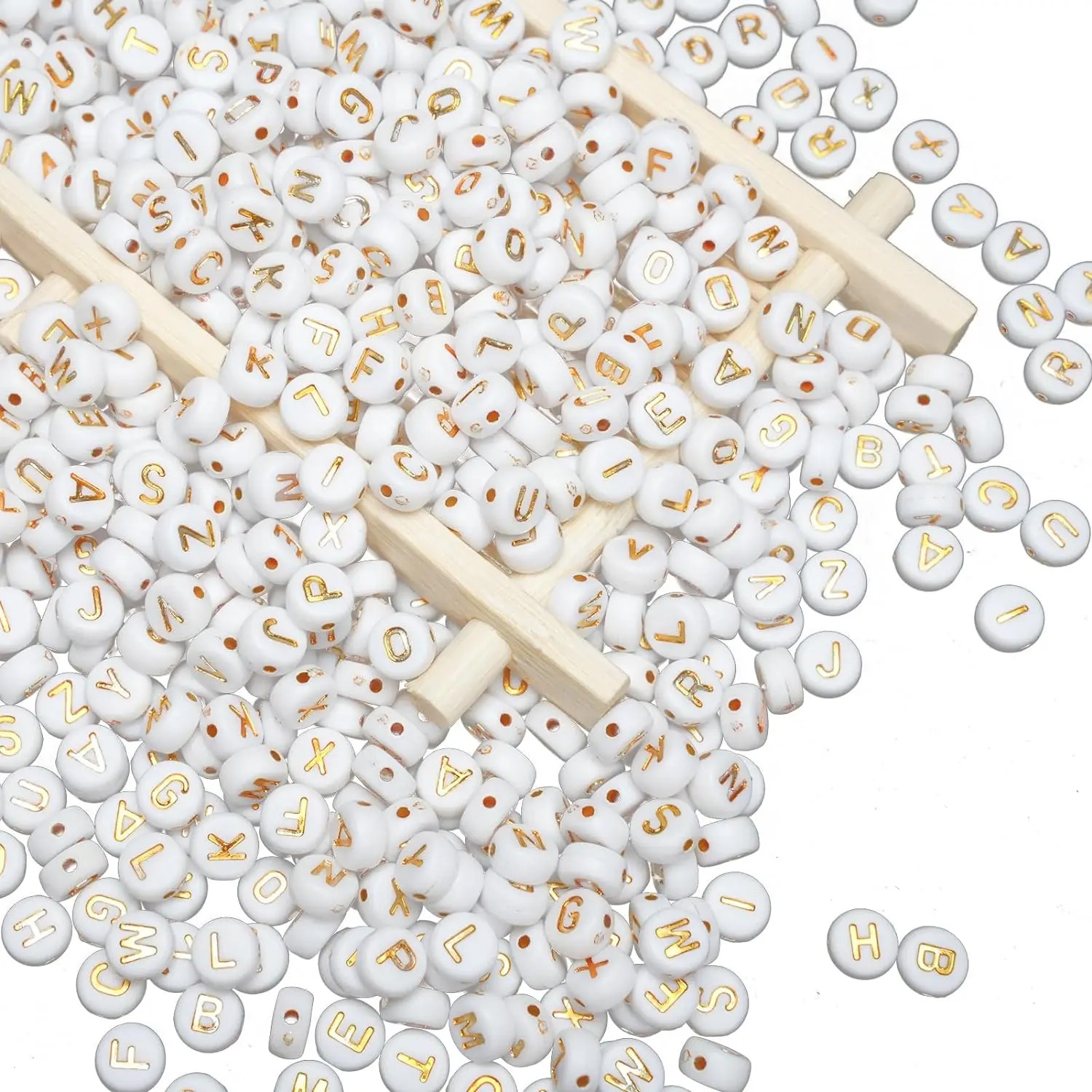 1000 Letter Beads White Circul - Jewelry Quotes review and price