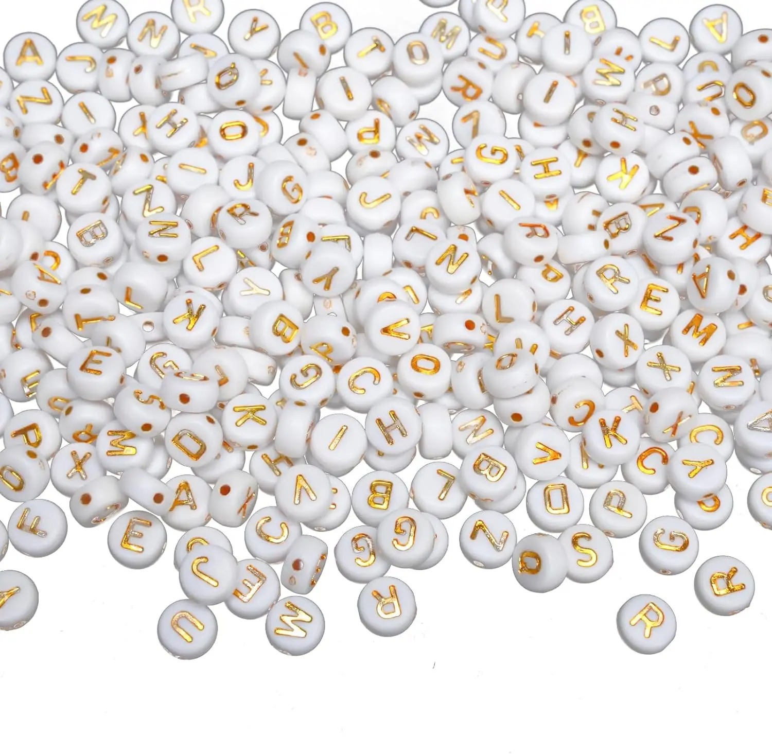 1000 Letter Beads White Circul - Jewelry Quotes review and price