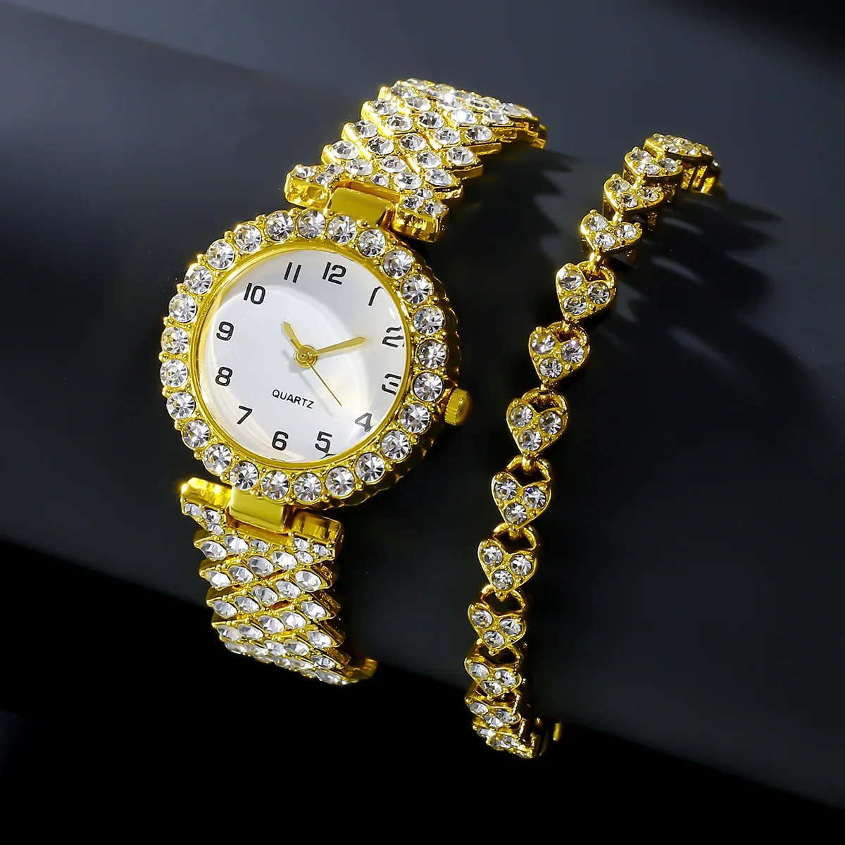 1pcs/2pcs Luxury Fashion Women - Jewelry Like Watches review and price