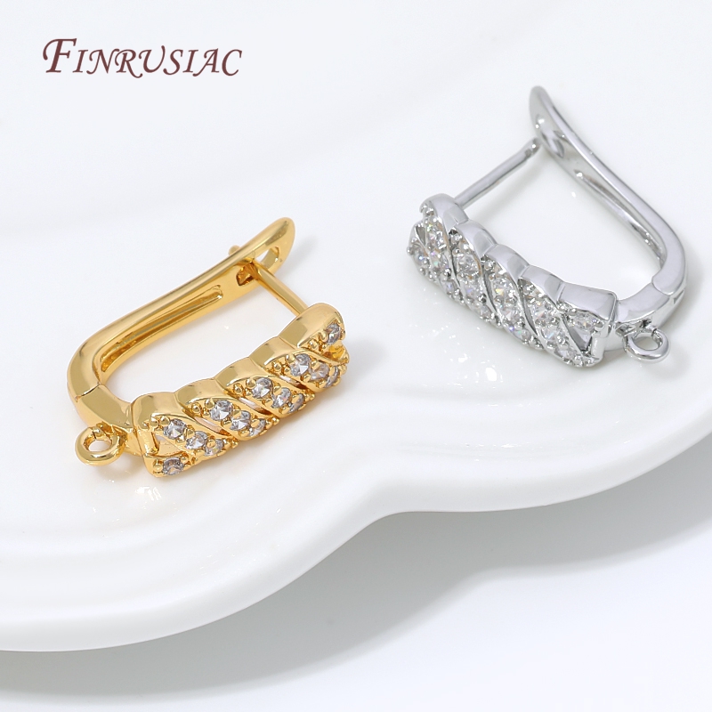 18K Gold Plated Cubic Zirconia - Hoop Earrings review and price
