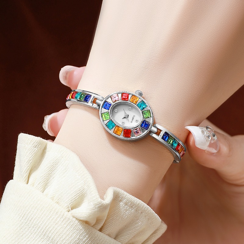 2pcs Elegant Colorful Rhinesto - Jewelry Like Watches review and price