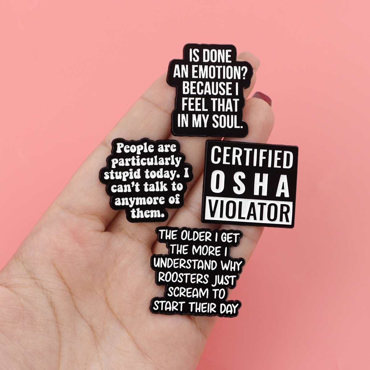 Fashion Quote Brooches Pins Cr - Jewelry Quotes review and price