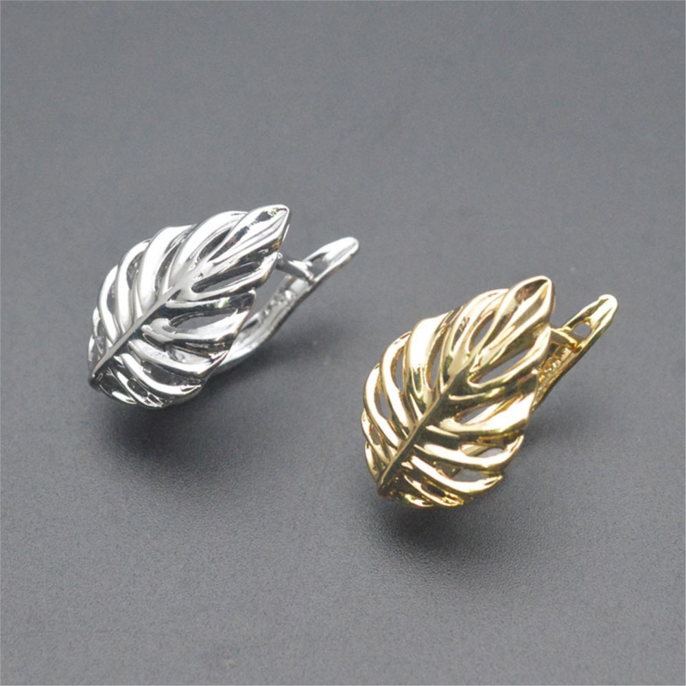 1/2Pcs 18K Gold Plated Brass L - Hoop Earrings review and price