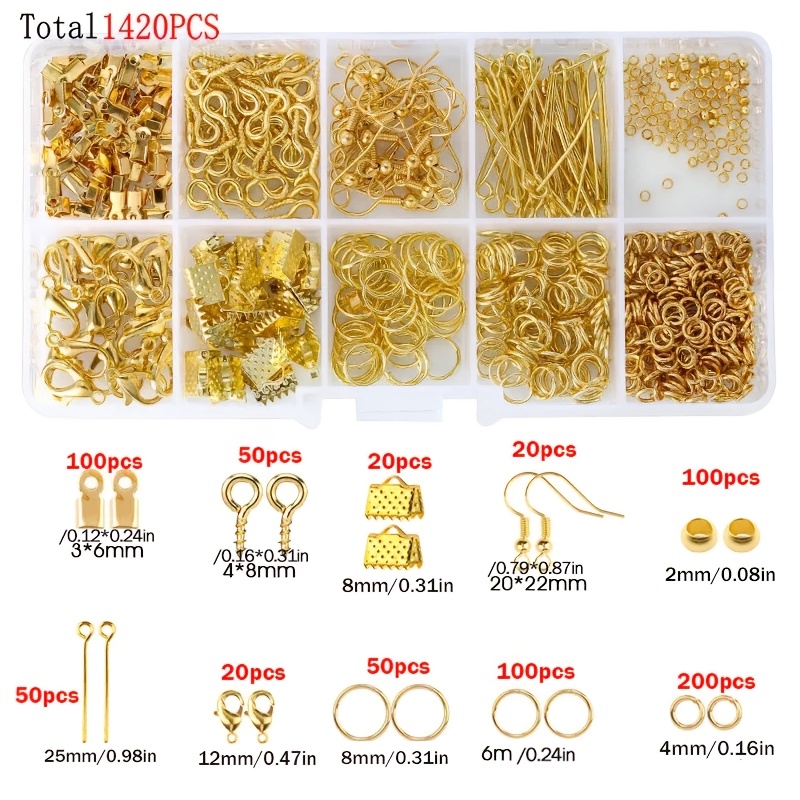 1420pcs 1box Jewelry Findings  - Jewelry Repair & Watches Durham Nc review and price